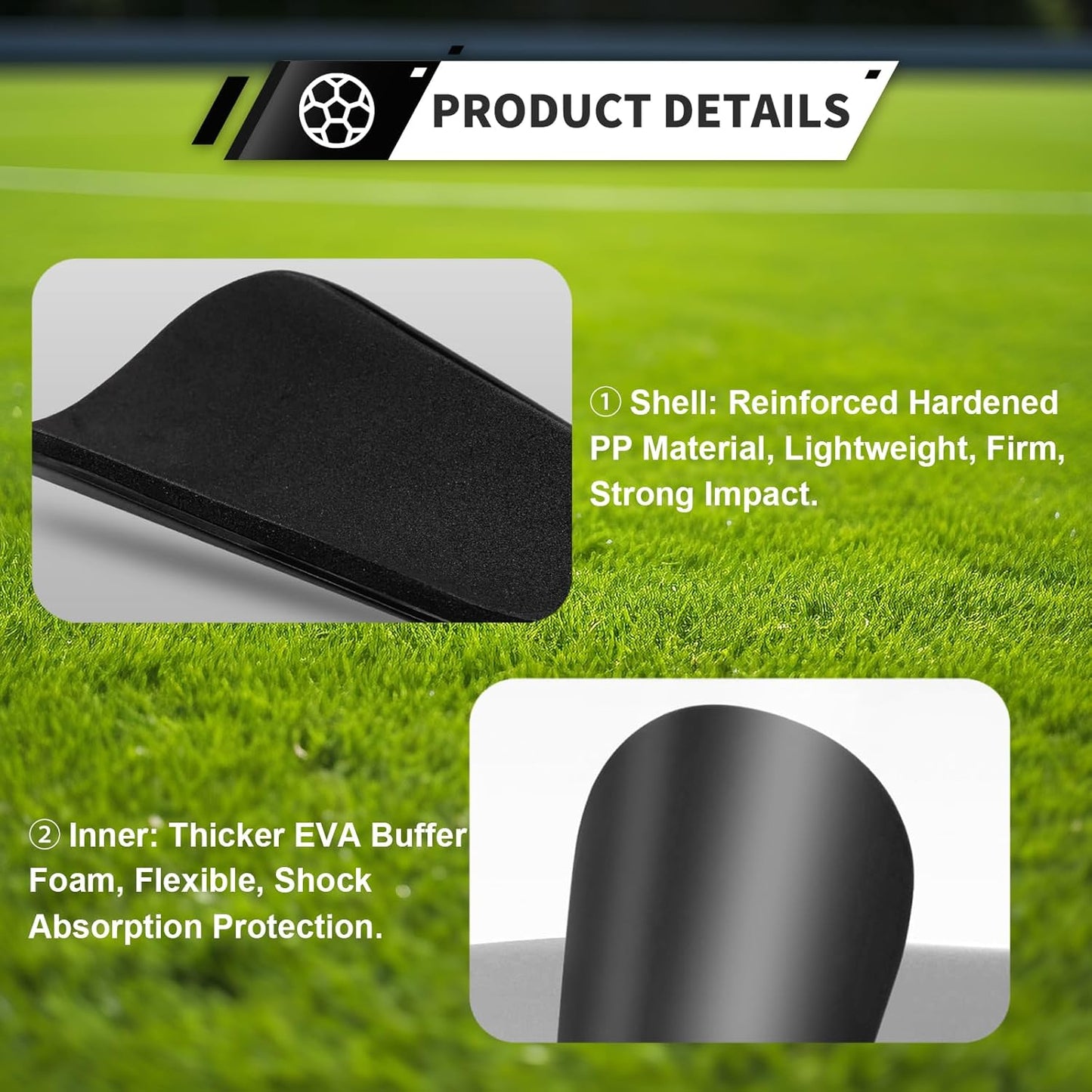 Ultra Lightweight Mini Soccer Shin Guards