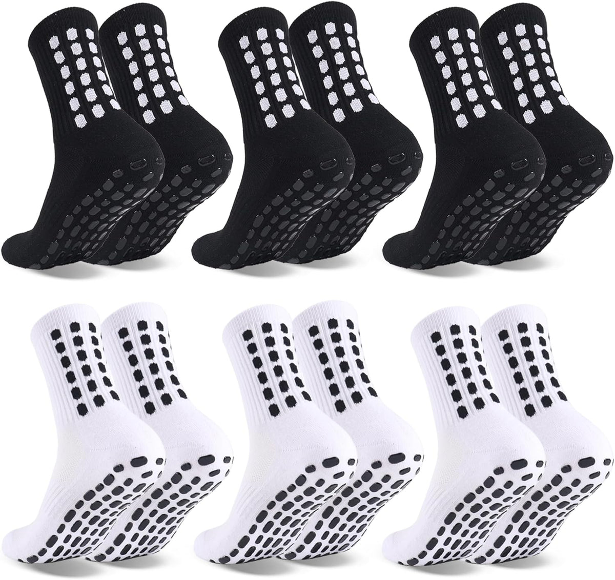Gripped Performance Socks - 6 Pairs