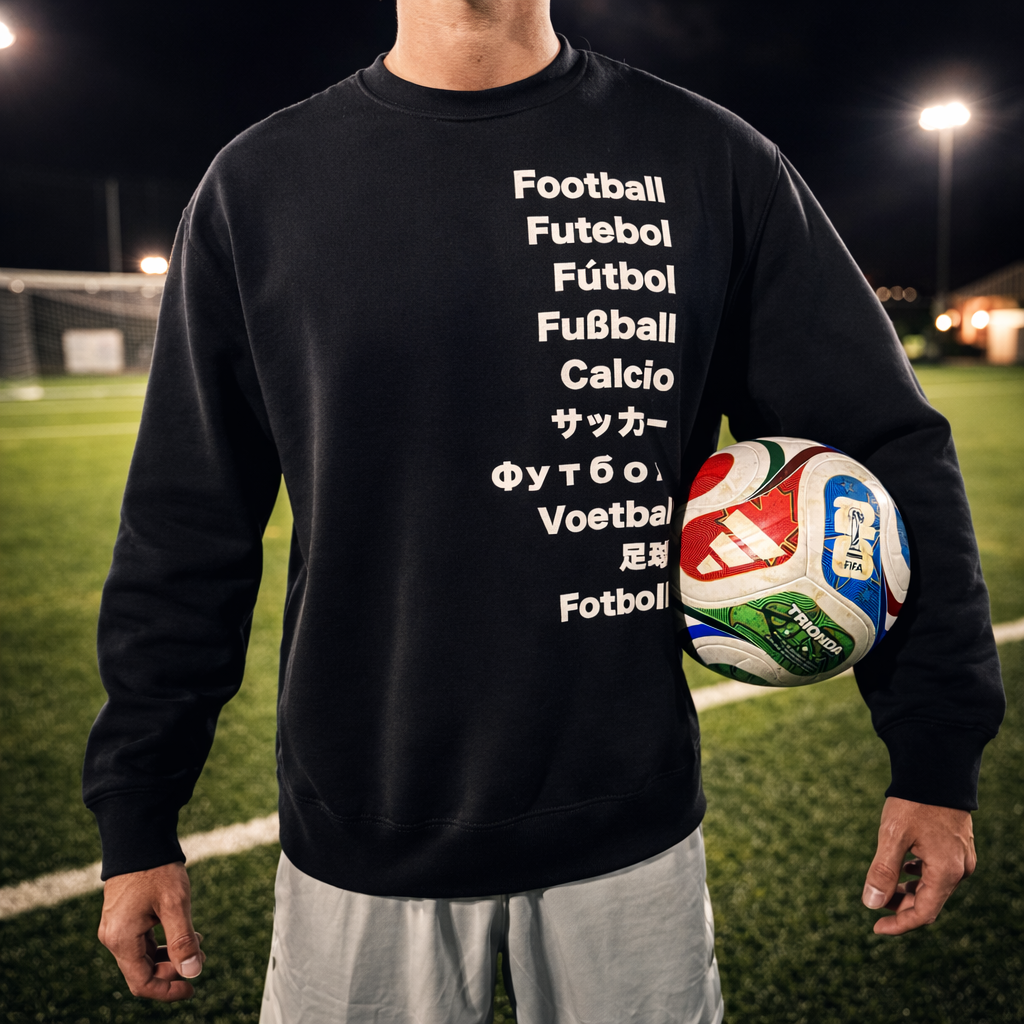 Football World Languages Oversized Heavyweight Sweatshirt