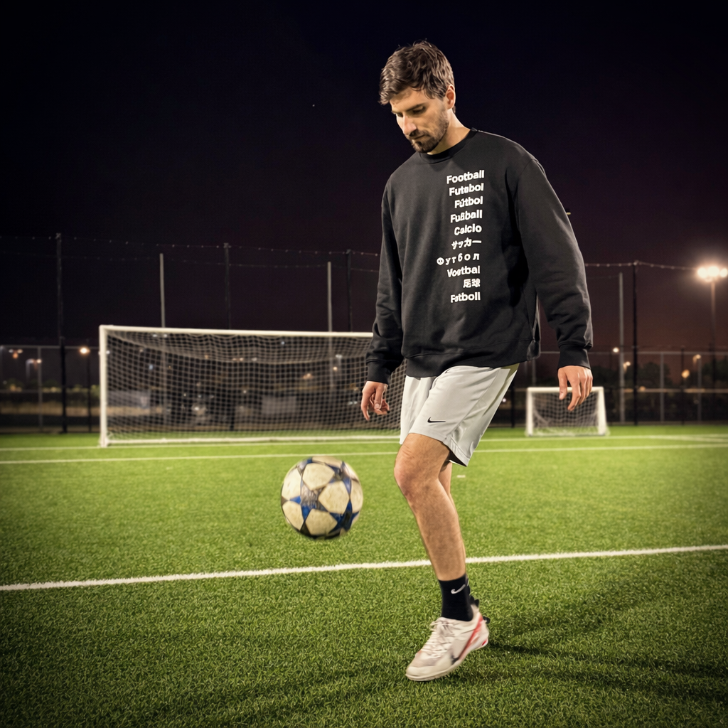 Football World Languages Oversized Heavyweight Sweatshirt