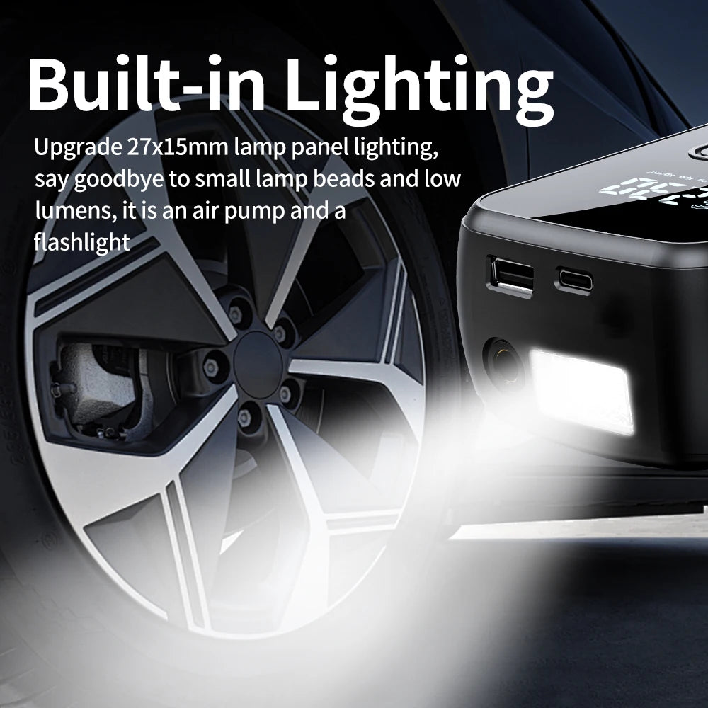 Portable Air Pump / Power Bank - Digital Display