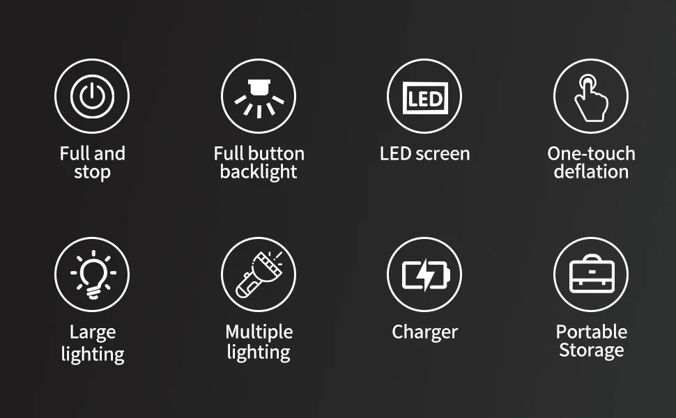 Portable Air Pump / Power Bank - Digital Display