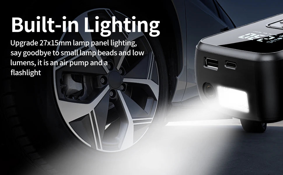 Portable Air Pump / Power Bank - Digital Display